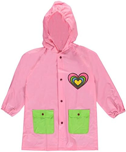 Lilly New York Big Girls' "Party Heart" Rain Jacket - pink, 8-10