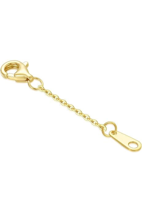 Necklace Extension Chain SISGEM 14K Gold Chain Extenders - 3 Inch ...