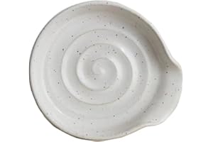 DIDIDA Ceramic Spoon Rest for kitchen, 3.9 Inches Spoon Holder for Stove Top, Coffee Spoon Rest, Spoon Cradle, Kitchen Basics, Kitchen Accessories for Utensils