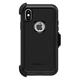 OtterBox Defender Series Screenless Edition Case & Holster for iPhone X/Xs (Renewed) - Black