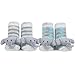Waddle and Friends 2 Pairs Unisex Baby Sensory Rattle Socks Elephant Grey 0-12M