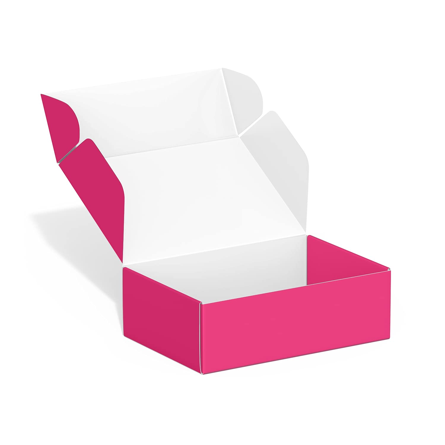 50 Pack 102x152x51 MM Small Recyclable Cardboard Shipping Boxes, Corrugated Cardboard Box, Shipping Boxes for Small Business, for Packaging - TONESPAC (4"x6"x2",Pink)