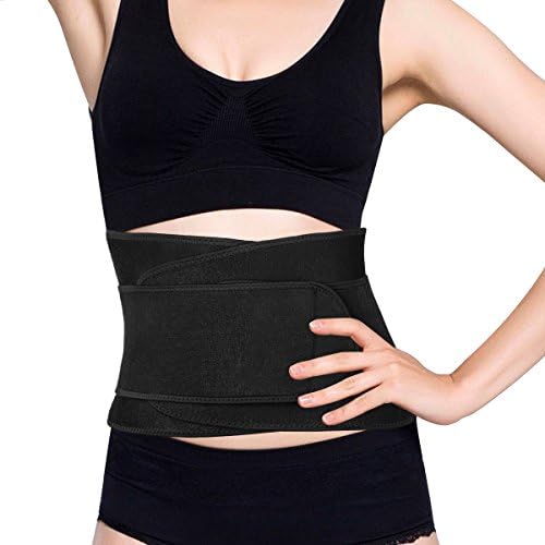 JRG Back Support Belt, Adjustable & Breathable Lower Back Brace, Lumbar Belt for Pain Relief,Double Adjustment Perfect Fit Injury Prevention (Black)