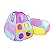 Truedays 3 in 1 Portable Pop up Playhouse Kids Play Tent with Tunnel Ball Pit Indoor and Outdoor Toy, Purple