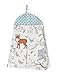 Sweet Jojo Designs 9-Piece Blue, Grey and White Woodland Deer Fox Bear Animal Toile Baby Girl or Boy Crib Bedding Set