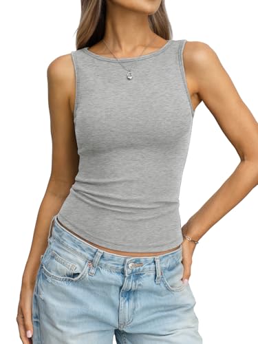 Womens Cotton Ribbed Tank Top