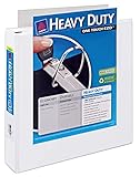 Avery Extra-Wide Ezd Reference View Binder, 1.5 Inch Rings, White, 1 Binder (01319)