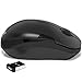 SHHHMOUSE – Wireless Silent Optical Mouse with USB Receiver and Batteries – Cordless, Portable, Quiet Click Mouse for PC, Laptop, Chromebook, Computer
