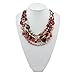 Bocar Multi Layer 5 Strand Statement Collar Beaded Necklace for Women Gift(NK-10376)