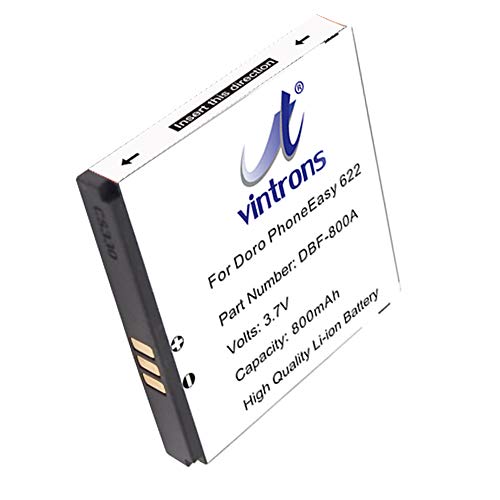 VINTRONS 800mAh Battery for Doro PhoneEasy 622, DBF-800A, PhoneEasy 622GSM VINTRONS 800mAh Battery for Doro PhoneEasy 622, DBF-800A, PhoneEasy 622GSM