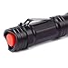Multicolor Zoomable Red Green Blue White Hunting Light Handheld Tactical Flashlight with Clip Powered by AAA or 18650 Battery(Not Included)