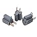 Cable Matters 3-Pack Polarized Grounding Adapter (3 Prong to 2 Prong Adapter) - Allows a 2 Prong Outlet to Accept 3 Prong Plugs primary