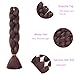 Traininghead Synthetic Fiber Hair Extension Goddess Salon Crochet Ombre Jumbo Braids for Twist Braiding Hair 6Pcs/Lot 24 inch Female (4#)