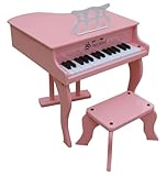 Schoenhut Learn-to-Play Baby Grand Toy Piano With 30-Keys and Patented Play-by-Color Tri-Play Learning System