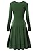Swing Dress,KIRA Women's Long Sleeve Casual Swing Dress 17033-8 Large
