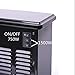 Warmtec 750W/1500W 14'' Mini Electric Fireplace Heater Tabletop Portable Room Space Heater (Metal)