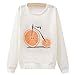 KSJK Women Colorful Print Loose Sweaters Sweatshirt