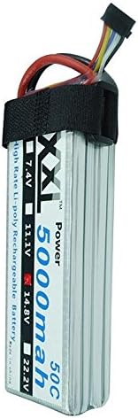 XXL 5000mah 14.8V 4S 50C -100C RC Lipo battery for RC toys & RC car & helicopter (EC5 Plug)