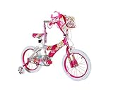 DynaCraft Girl's Barbie Bike (Pink/White, 16-Inch)