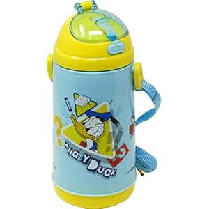 Disney Cars Plastic Insulated Sipper Bottle, 450ml, Multicolour, Set of 1