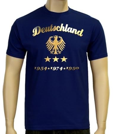 EM 2016 Fußball Deutschland Adler Gold 3 Sterne T-Shirt S M L XL XXL 3XL 4XL 5XL