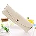 Mziart Cute Minimalist Pencil Case Coin Purse Pouch Fashion Cosmetic Makeup Bag (White)