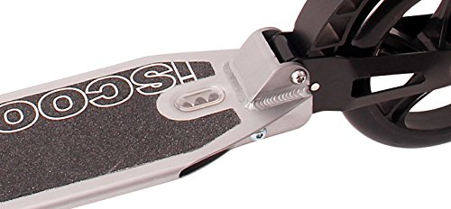 [- Ultimate iScoot© X50 Space Grey Adult City Push Kick Scooter with Large 200MM Wheels, Dual 