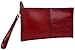 YALUXE Women's Large Capacity Leather Wristlet Checkbook Wallet Smartphone Clutch Small Shoulder Bag with Chain