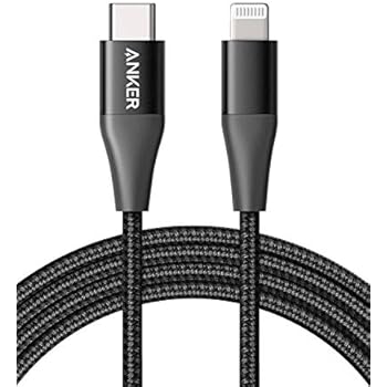 iPhone 11 Charger, Anker USB C to Lightning Cable [6ft Apple Mfi Certified] Powerline+ II Nylon Braided Cable for iPhone 11/11 Pro / 11 Pro Max/X/XS Max/XR / 8 Plus, Supports Power Delivery