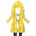 Weixinbuy Women Long Sleeves Cardigan Knitted Hooded Coat