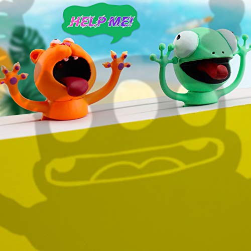 Wacky Bookmarks,3D Cartoon Bookmark Funny and Original Bookmark,Boys and Grils Cute Bookmarks(2Pcs)