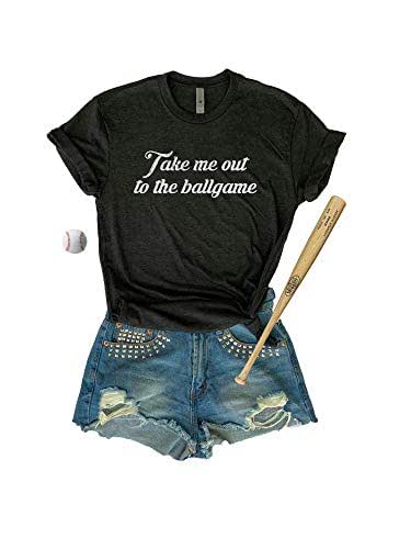 Amazon.com: Take Me Out To The Ballgame, Women's Baseball Shirts, Baseball T-Shirts, Baseball 
