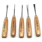 Ramelson| Basic Wood Carving Tool Set | Woodworking | Crafting | Detailing | 5 Piece Set|