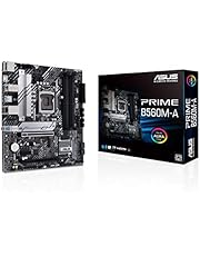 ASUS Prime B560M-A LGA 1200 (Intel 11th/10th Gen) Micro ATX Motherboard (PCIe 4.0,2X M.2 Slots, 8 Power Stages, 1 Gb LAN, DP, Dual HDMI,USB 3.2 Gen 2 Type-C,V-M.2 Key E Slot for Wi-Fi,Aura Sync RGB)