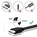 Type C Short Cords, 5-Pcs Fasgear 11CM USB C to USB 2.0 TPE Cables High Speed Charging Compatible with Galaxy S8, Power Bank, Nexus 6P, LG V20, HTC 10 and More(5 Pack Black)