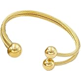 Imole Jewels Luxx Open Cuff Gold Bangle in a Premium Jewelry Box