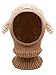 Bienvenu Toddler Hat Scarf Earflap Hoodie, Coffee, One Size