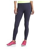 Danskin Now Womens Dri-More Core Leggings Workout Gym Activewear (X-Large, Indigo Heather)