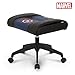 Marvel Licensed Gaming Stool w/Wheel : Premium Leather Ottoman Footstool Chair Height Adjustable Footrest Gaming Seat Pouf Furniture Makeup Chair, Neo Chair (Captain America Blue)