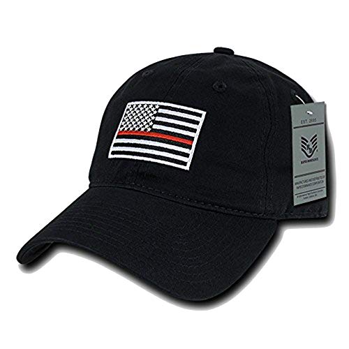 Rapid Dominance American Flag Embroidered Washed Cotton Baseball Cap - Black TRL