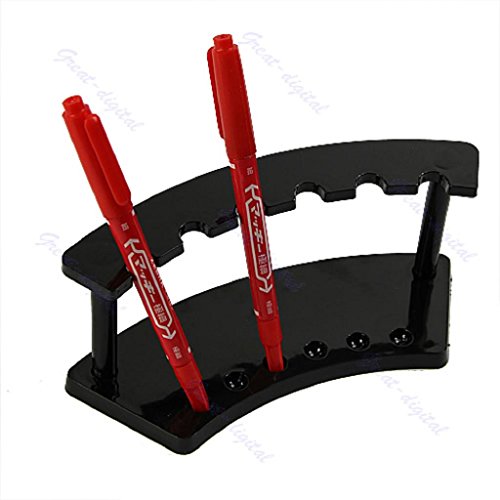 Forgun Slot Acrylic Pen Stand Holder Office Desk Jewelry