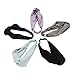 5 Pcs: HBY Solid Color Cotton Adjustable NO SLIP Multi-Style Headbands for Women Sports or Fashion