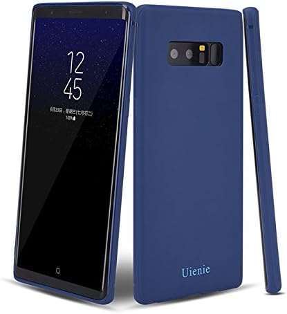 Galaxy Note 8 Case,Uienie Smooth Surface [Scratch Resistant] Matte Coating Shock-absorption Excellent Grip Thin Soft[Perfect Fit] Protective TPU Cover for Samsung Galaxy Note 8 (2017)-Blue