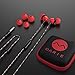 OARIE Earphones, in-Ear Headphones Stereo Earbuds with Microphone for iPhone, iPod, iPad, Samsung (Red)