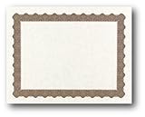 Metallic Gold Parchment Certificate