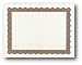 Metallic Gold Parchment Certificate