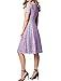 AONOUR Women's Vintage Floral Lace Elegant Cocktail Formal Swing Dress with Short Sleeve