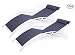 Kozyard KozyLounge Elegant Patio Reclining Adjustable Chaise Lounge Aluminum and Textilene Sunbathing Chair for All Weather with headrest (2 Pack), KD,Very Light primary