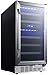 EdgeStar CWR263DZ 15 Inch Wide 23 Bottle Built-In Wine Cooler with Dual Cooling Zones