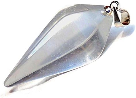 Hingghou Chakra Dowsing Pendulum Pyramid Natural Gemstone Crystal Pendant Women's Necklace